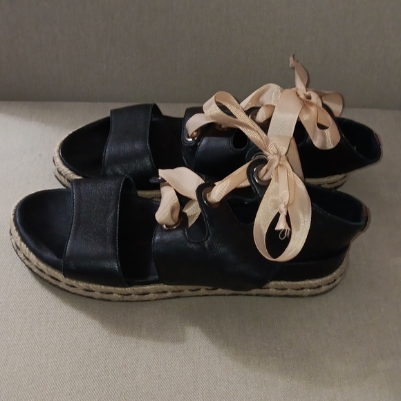 Rudsak Baptista leather lace up espadrille sandals - Picture 2 of 12